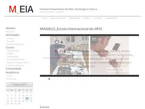 M_EIA University Institute of Art, Technology and Culture's official website homepage screenshot