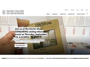 Maine College of Art's official website homepage screenshot