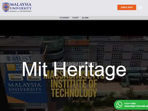 Malaysia University of Science and Technology's official website homepage screenshot