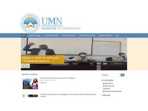 Mandume Ya Ndemufayo University's official website homepage screenshot