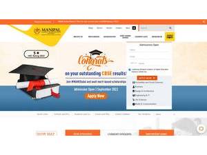 Manipal University, Dubai's official website homepage screenshot