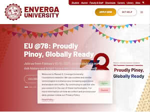 Manuel S. Enverga University Foundation's official website homepage screenshot