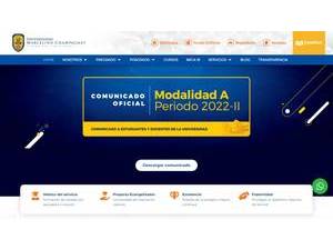 Marcelino Champagnat University's official website homepage screenshot