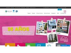 Maria Cano University Foundation's official website homepage screenshot