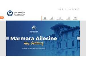 Marmara Üniversitesi's official website homepage screenshot