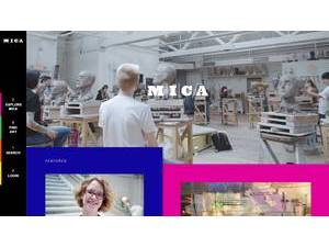 Maryland Institute College of Art's official website homepage screenshot