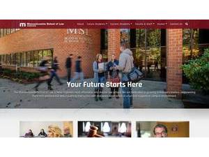 Massachusetts School of Law's official website homepage screenshot