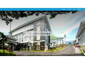 Maulana Malik Ibrahim State Islamic University of Malang's official website homepage screenshot