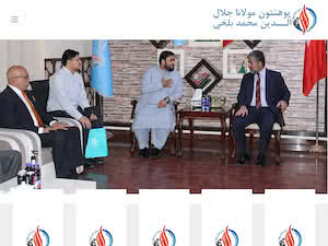 Mawlana University's official website homepage screenshot