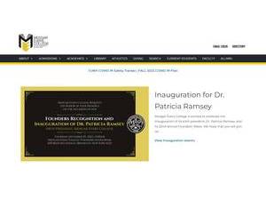 Medgar Evers College's official website homepage screenshot