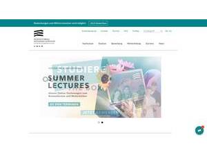 Media University of Applied Sciences's official website homepage screenshot