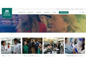 Medical College of Wisconsin's official website homepage screenshot