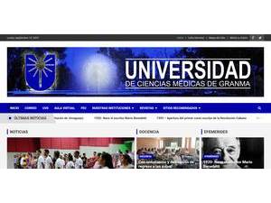 Medical University of Granma's official website homepage screenshot