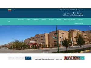 Medical University of Ilam's official website homepage screenshot