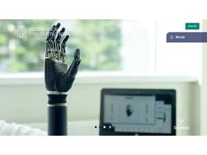 Medical University of Vienna's official website homepage screenshot