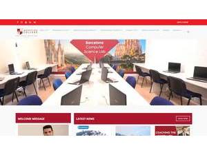 Mesoyios College's official website homepage screenshot