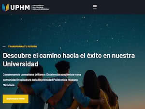 Mexican Hispanic Polytechnic University's official website homepage screenshot