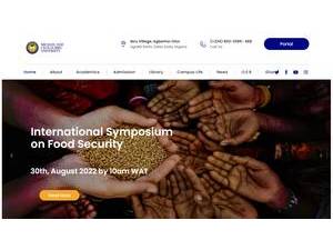Michael and Cecilia Ibru University's official website homepage screenshot