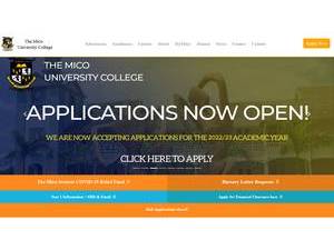 Mico University College's official website homepage screenshot