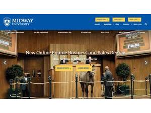 Midway University's official website homepage screenshot