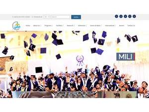 Mili Institute of Higher Education's official website homepage screenshot