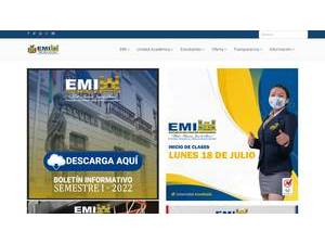 Military School of Engineering's official website homepage screenshot