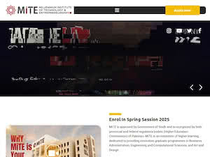Millennium Institute of Technology and Entrepreneurship's official website homepage screenshot