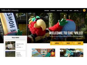 Millersville University of Pennsylvania's official website homepage screenshot