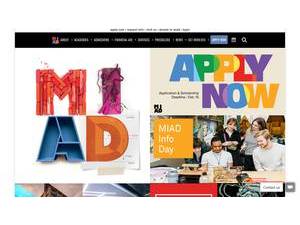 Milwaukee Institute of Art & Design's official website homepage screenshot