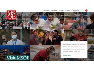 Milwaukee School of Engineering's official website homepage screenshot