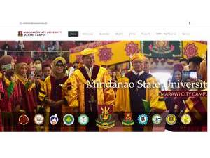Mindanao State University's official website homepage screenshot