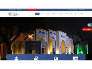 Minhaj University's official website homepage screenshot