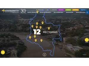 Minuto de Dios University Corporation's official website homepage screenshot