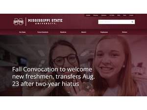 Mississippi State University's official website homepage screenshot
