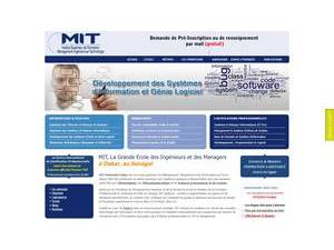 MIT University Dakar's official website homepage screenshot