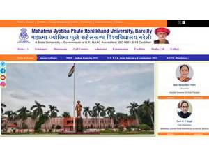 M.J.P. Rohilkhand University's official website homepage screenshot