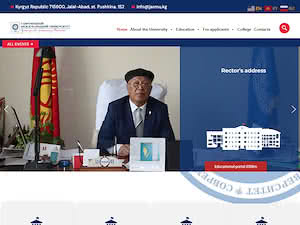 Modern International University's official website homepage screenshot