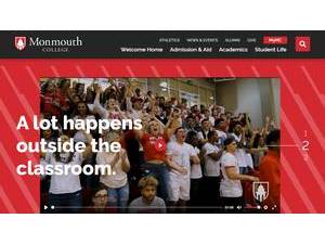 Monmouth College's official website homepage screenshot