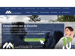 Monserrate University Foundation's official website homepage screenshot