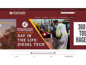 Montana State University-Northern's official website homepage screenshot