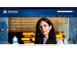 Montana State University's official website homepage screenshot