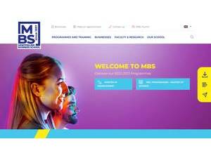 Montpellier Business School's official website homepage screenshot