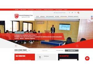 Montplaisir University's official website homepage screenshot