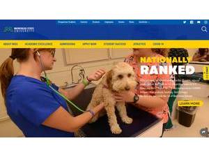 Morehead State University's official website homepage screenshot