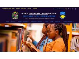 Moshi Co-operative University's official website homepage screenshot