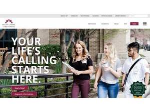 Mount Carmel College of Nursing's official website homepage screenshot