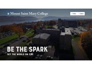 Mount Saint Mary College's official website homepage screenshot