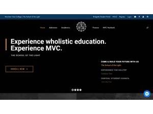 Mountain View College's official website homepage screenshot