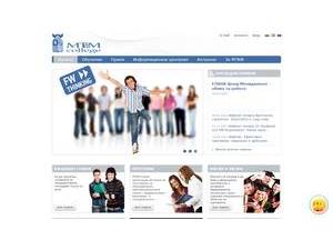 MT&M College's official website homepage screenshot