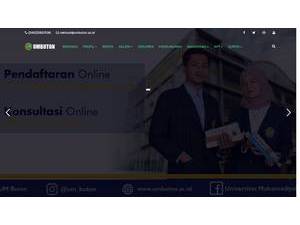 Muhammadiyah University of Buton's official website homepage screenshot